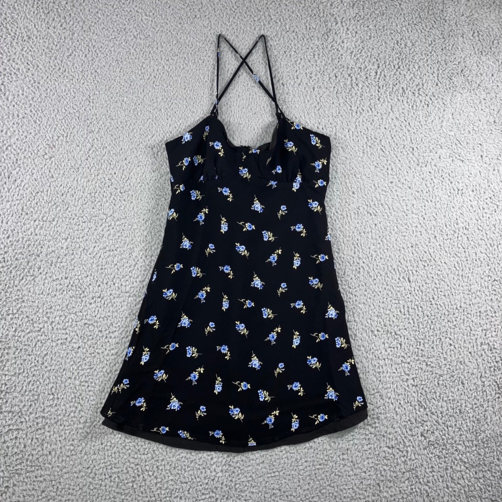 Forever 21 Floral Print Slip Dress Women Small Spaghetti Strap Mini Y2K‎